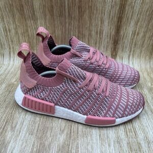 Adidas NMD_R1 STLT Primeknit Women's 9 Ash Pink Sneakers Running Shoes CQ2028